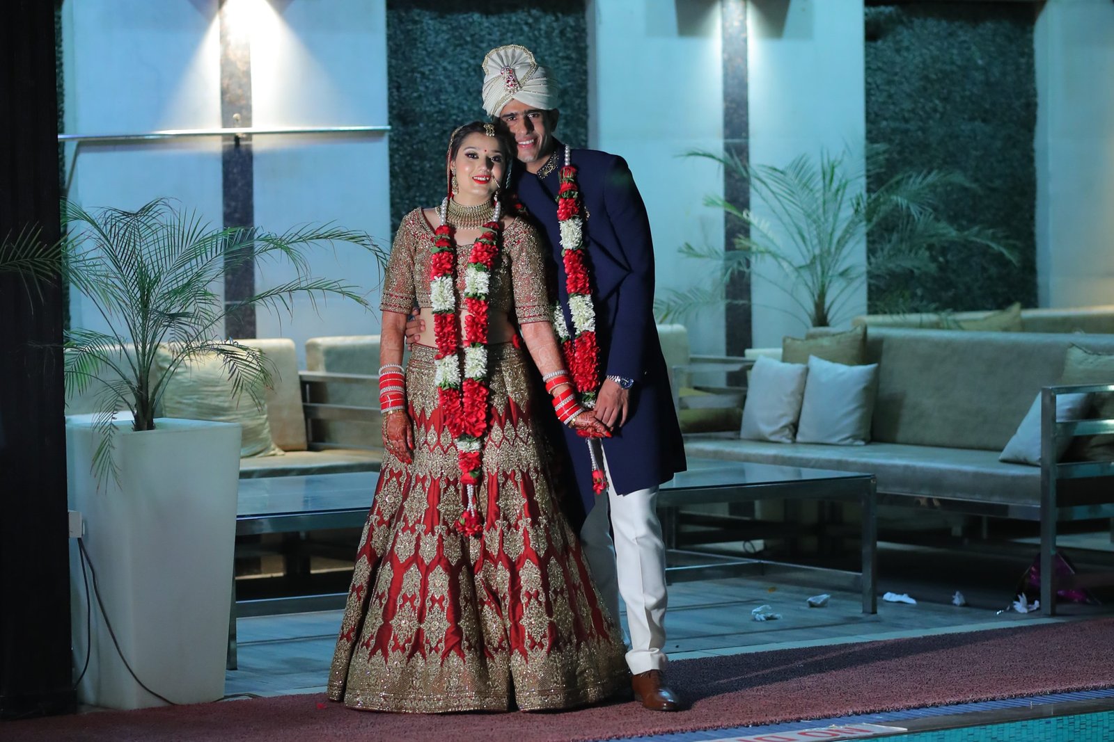 Beautiful couple at wedding ceremony